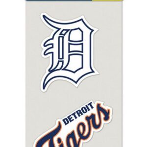 Detroit Tigers Decal 4x4 Perfect Cut Set of 2