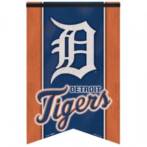 Detroit Tigers Banner 17x26 Pennant Style Premium Felt
