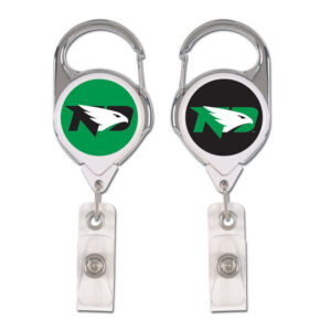 North Dakota Fighting Hawks Badge Holder Premium Retractable