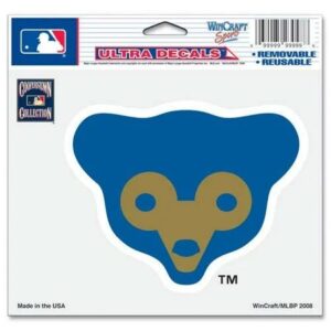 Chicago Cubs Decal 5x6 Multi Use Color Bear Logo