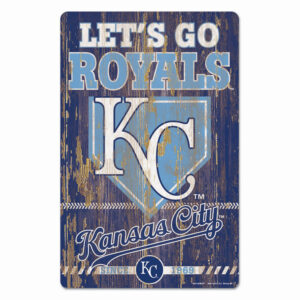 Kansas City Royals Sign 11x17 Wood Slogan Design