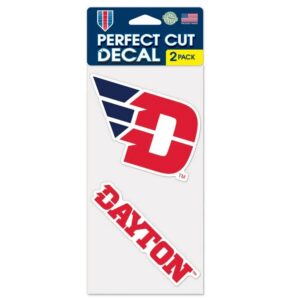 Dayton Flyers Decal 4x4 Perfect Cut Set of 2