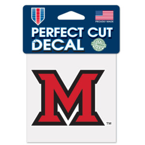 Miami of Ohio RedHawks Decal 4x4 Perfect Cut Color