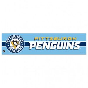 Pittsburgh Penguins Decal 3x12 Bumper Strip Style 3rd Jersey Logo Design
