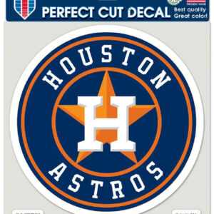 Houston Astros Decal 8x8 Die Cut Color