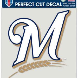 Milwaukee Brewers Decal 8x8 Perfect Cut Color