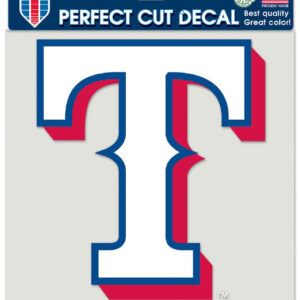 Texas Rangers Decal 8x8 Die Cut Color