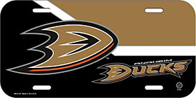 Anaheim Ducks License Plate Plastic