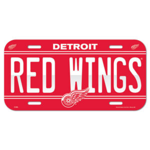 Detroit Red Wings License Plate Plastic