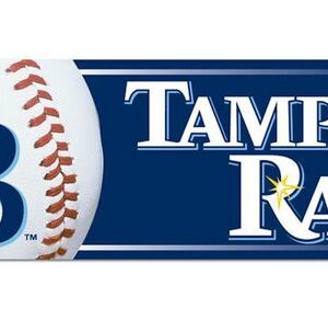 Tampa Bay Rays Decal 3x12 Bumper Strip Style