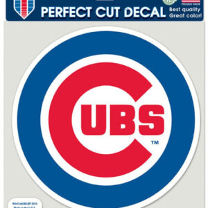 Chicago Cubs Decal 8x8 Die Cut Color Round