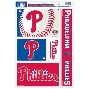 Philadelphia Phillies Decal 11x17 Multi Use 5 Piece
