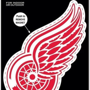 Detroit Red Wings Magnet 6.25x9 Die Cut Logo Design