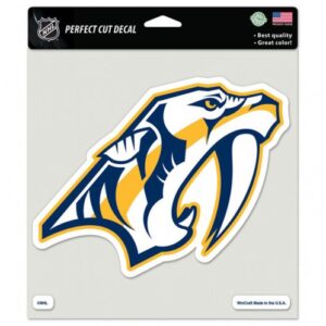 Nashville Predators Decal 8x8 Perfect Cut Color