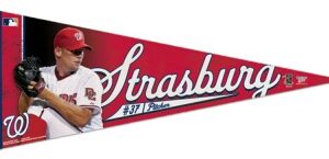 Washington Nationals Pennant 12x30 Premium Style Stephen Strasburg Design