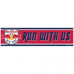 New York Red Bulls Decal 3x12 Bumper Strip Style
