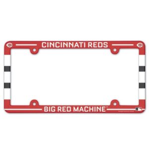 Cincinnati Reds License Plate Frame Plastic Full Color Style