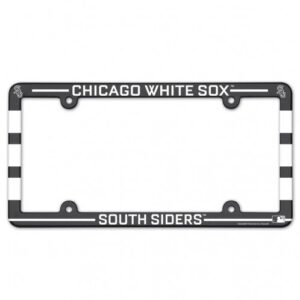 Chicago White Sox License Plate Frame Plastic Full Color Style