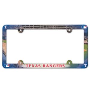 Texas Rangers License Plate Frame - Full Color