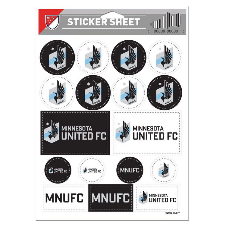 Minnesota United FC Decal Sheet 5x7 Vinyl
