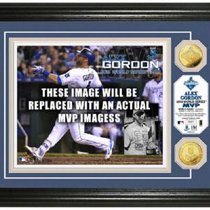 Kansas City Royals Salvador Perez Gold Coin Photo Mint - 2015 World Series MVP