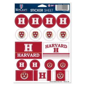 Harvard Crimson Decal Sheet 5x7 Vinyl
