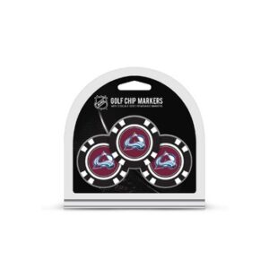 Colorado Avalanche Golf Chip with Marker 3 Pack