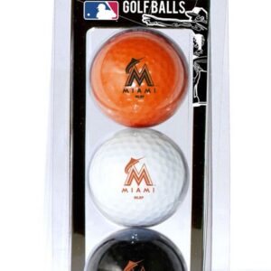 Miami Marlins 3 Pack of Golf Balls