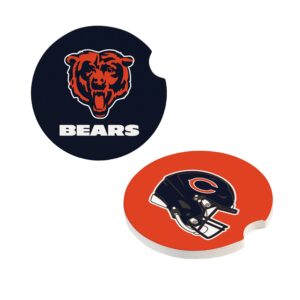 Chicago Bears Car Coaster Set 2 Pack