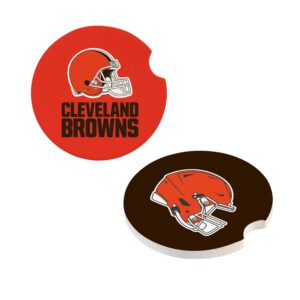 Cleveland Browns Car Coaster Set 2 Pack