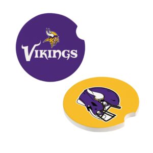 Minnesota Vikings Car Coaster Set 2 Pack