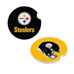 Pittsburgh Steelers Car Coaster Set 2 Pack