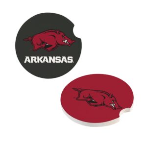 Arkansas Razorbacks Car Coaster Set 2 Pack