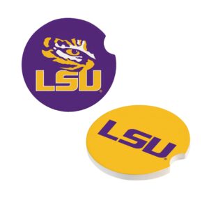 LSU Tigers Car Coaster Set 2 Pack