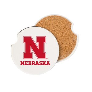 Nebraska Cornhuskers Car Coaster Set 2 Pack