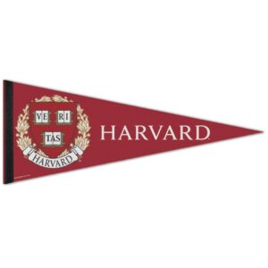 Harvard Crimson Pennant 12x30 Premium Style