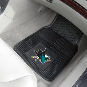 San Jose Sharks Car Mats Heavy Duty 2 Piece Vinyl