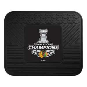 Chicago Blackhawks Car Mat Heavy Duty Vinyl Rear Seat 2015 Stanley Cup Champion CO