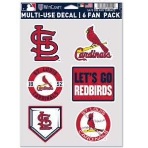 St. Louis Cardinals Decal Multi Use Fan 6 Pack
