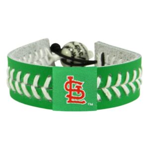 St. Louis Cardinals Bracelet Baseball St. Patrick's Day CO