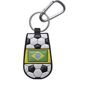 Brazilian Flag Keychain Classic Soccer