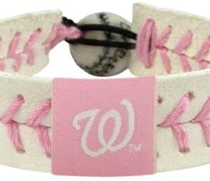 Washington Nationals Bracelet Baseball Pink CO