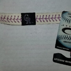 Colorado Rockies Bracelet Genuine Baseball CO