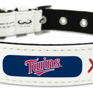 Minnesota Twins Classic Leather Small Baseball Collar