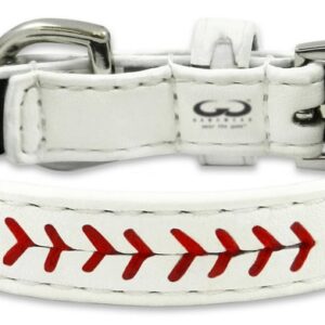 St. Louis Cardinals Pet Collar Classic Baseball Leather Size Toy CO