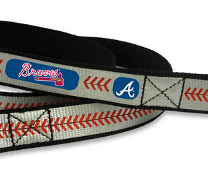 Atlanta Braves Pet Leash Reflective Baseball Size Large CO