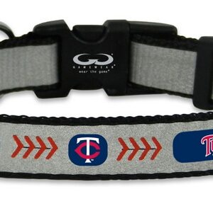Minnesota Twins Pet Collar Reflective Baseball Size Small CO