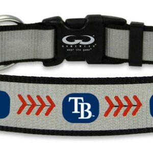 Tampa Bay Rays Pet Collar Reflective Baseball Size Large CO