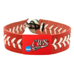 College World Series Bracelet Classic Baseball Logo Red CO