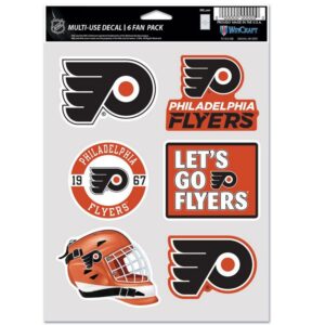 Philadelphia Flyers Decal Multi Use Fan 6 Pack